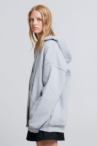 Oversized Hoodie Grey Marle