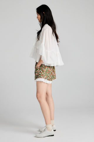 Johanna Shorts Olive Multi