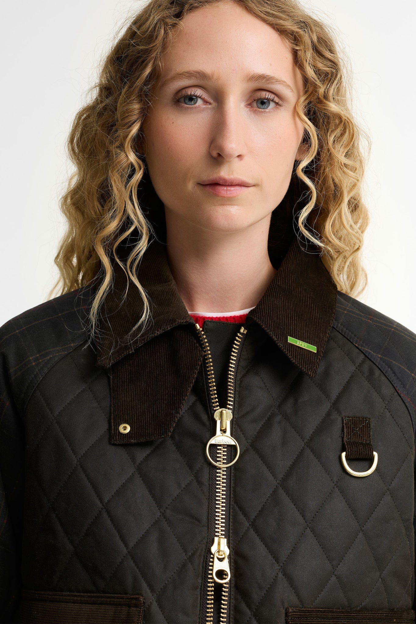 Tartan Reimagined Icons Tartan Quilted Spey Wax Jacket Olive/Classic
