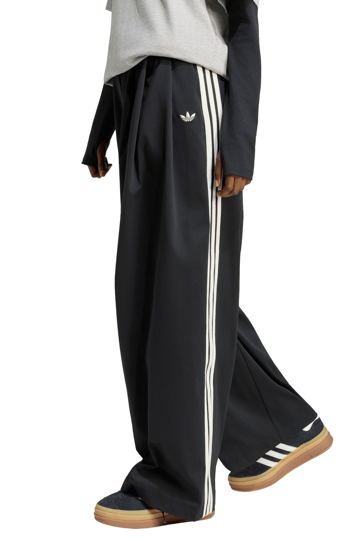 Pleated Pant Black/Chalk White