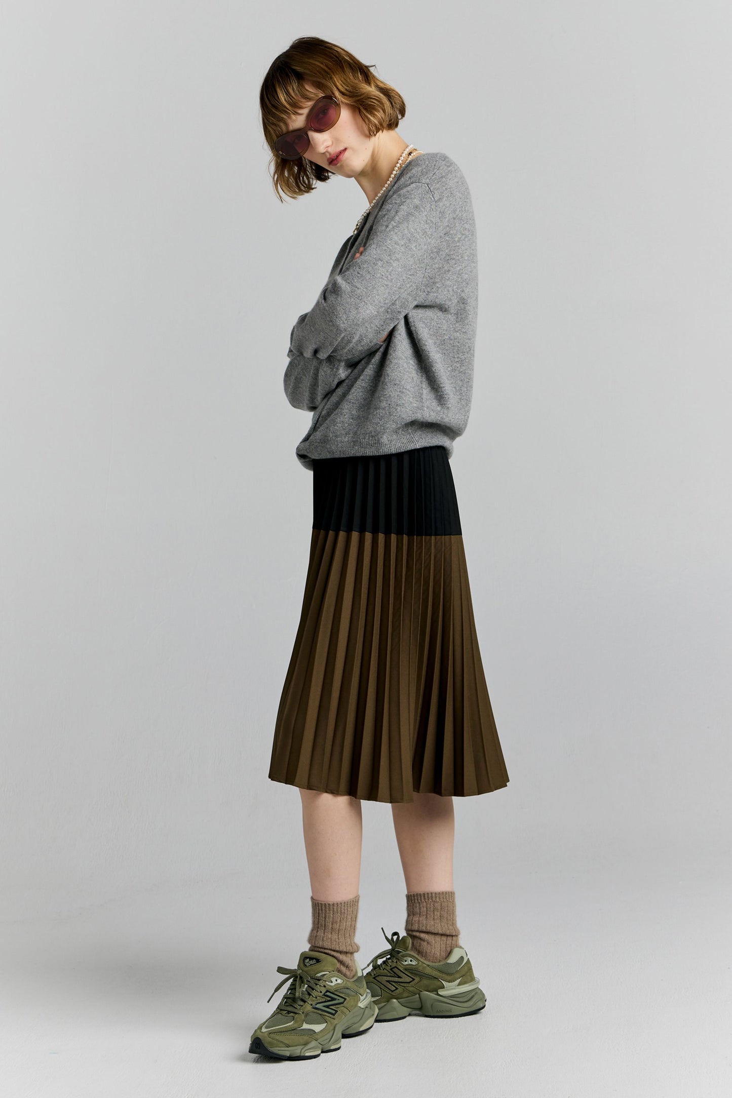 Tranquility Skirt Black/Olive
