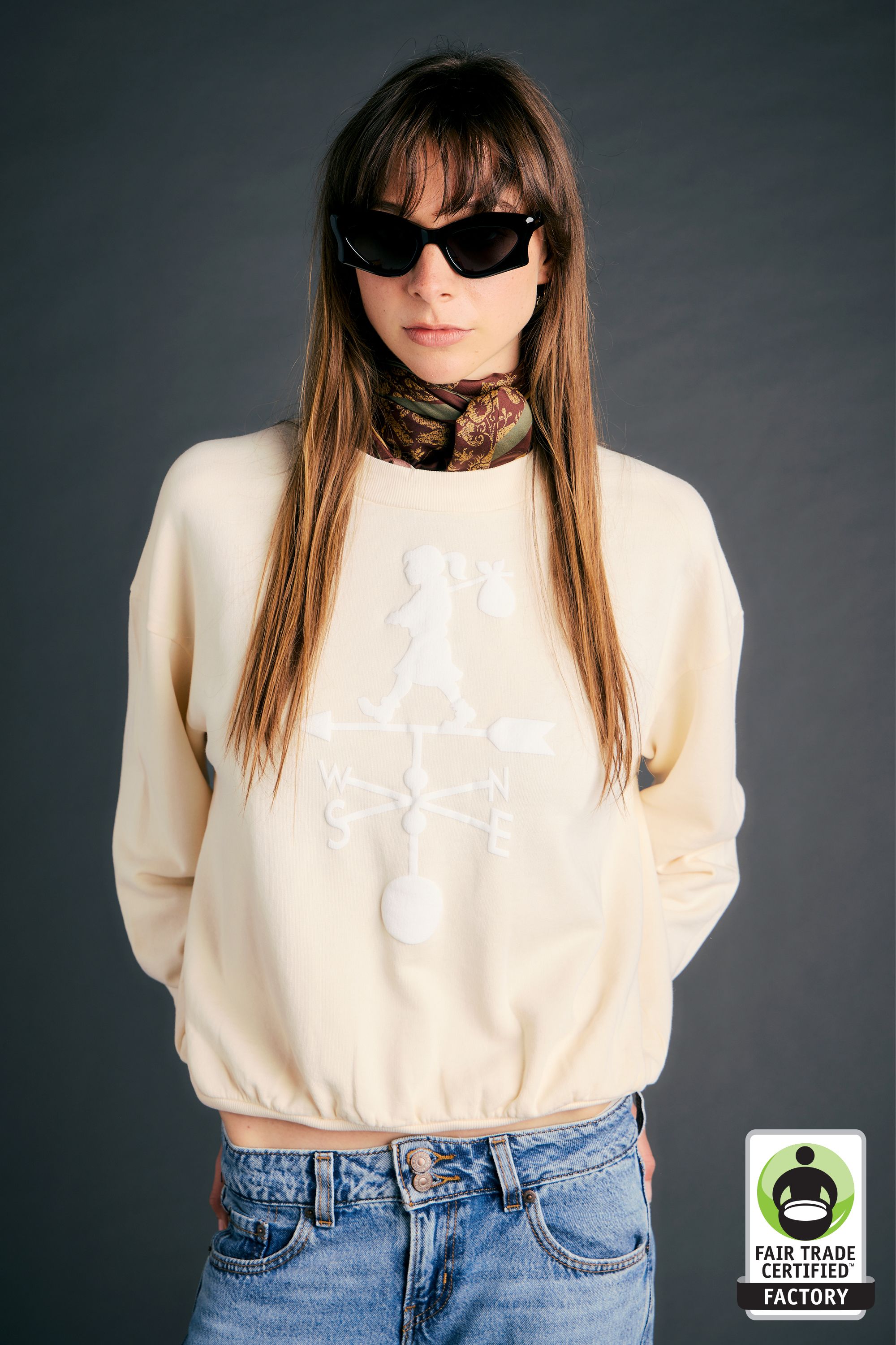 Weather Shop Sweatshirt Ecru – Karen Walker