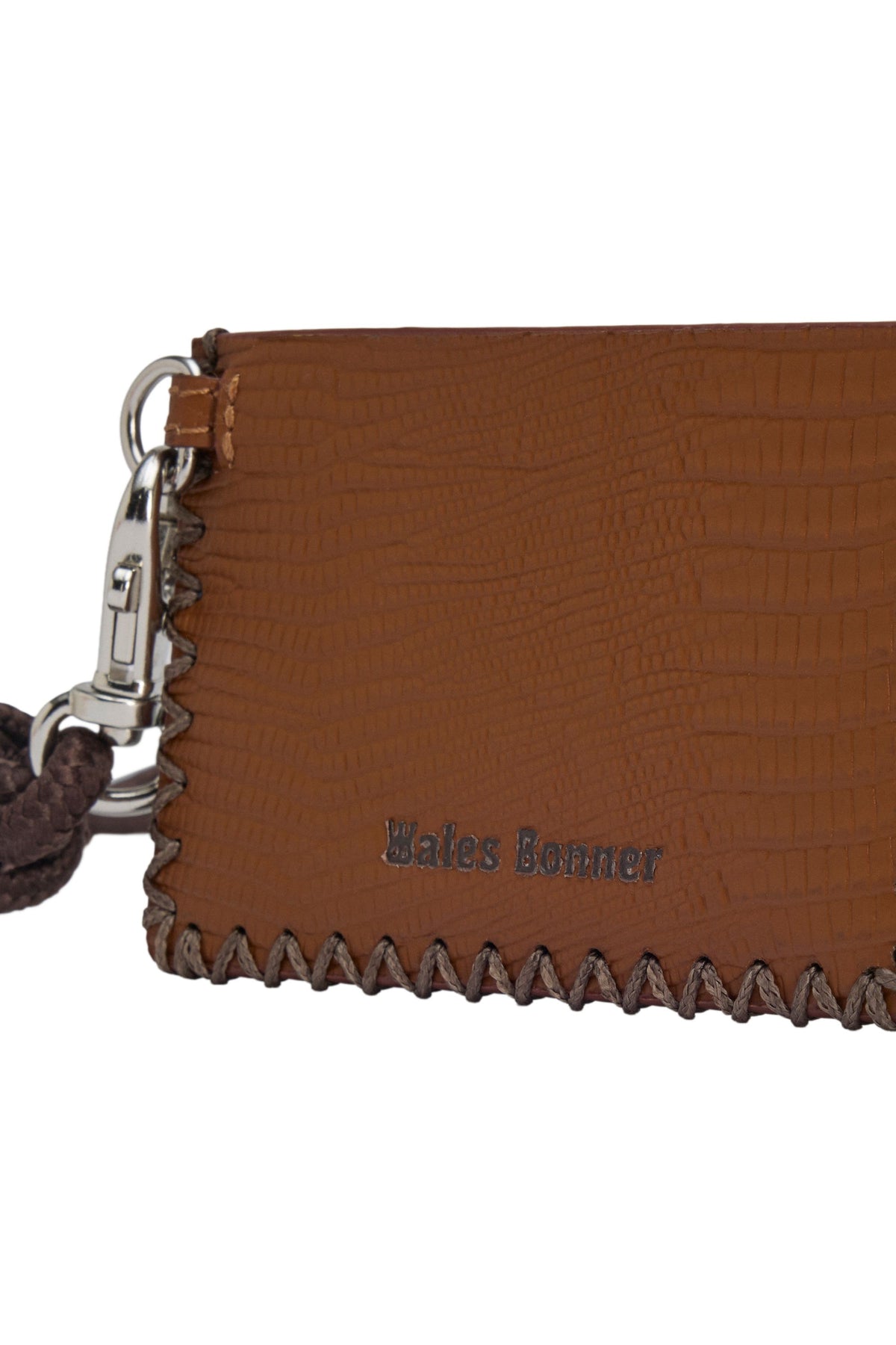 Wales Bonner Small Wallet Dark Brown/Craft Ochre