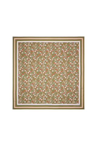 Whimsy Floral Classic Scarf Olive Multi
