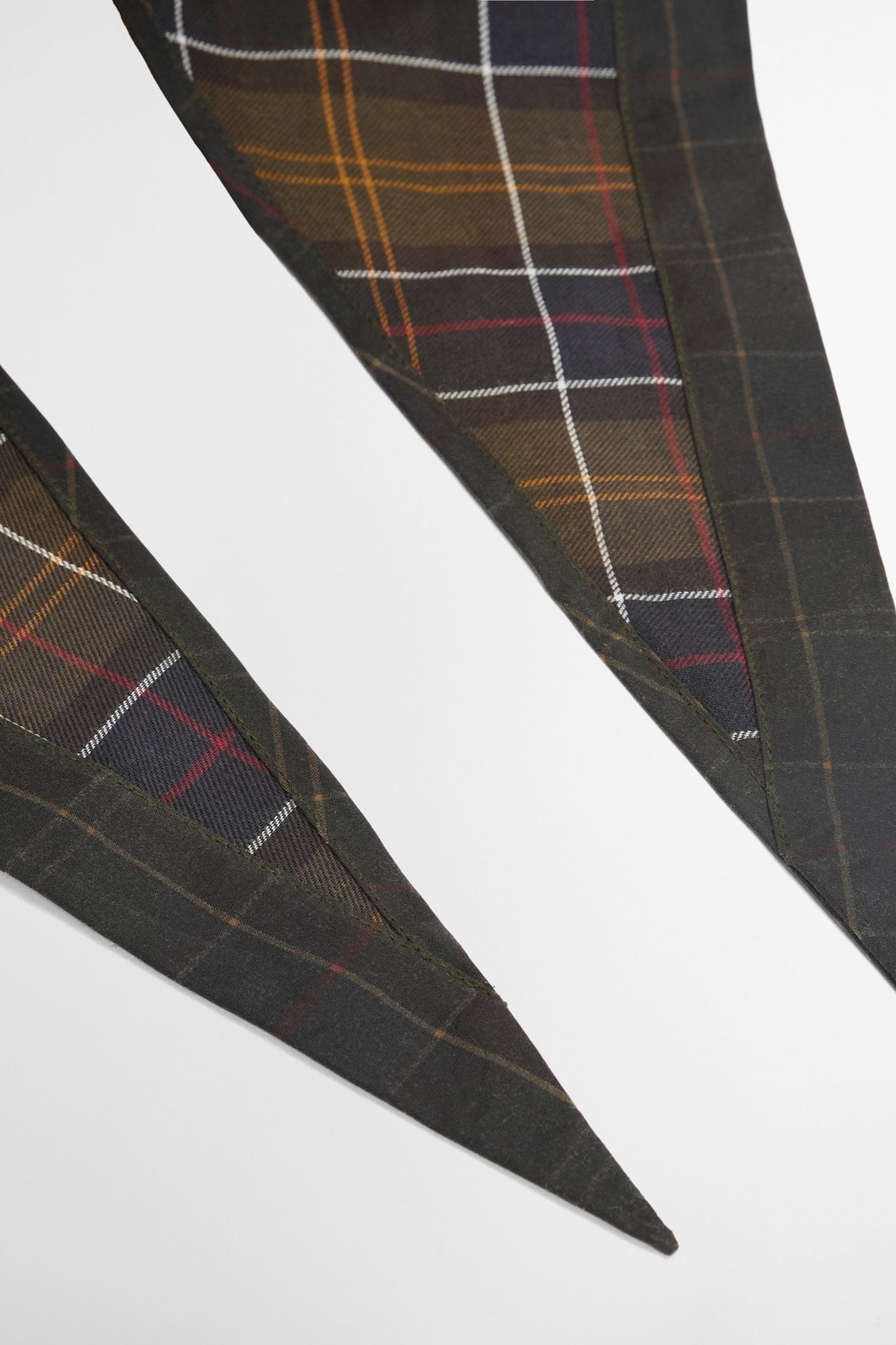 Arlene Wax Tie Headscarf Classic Tartan