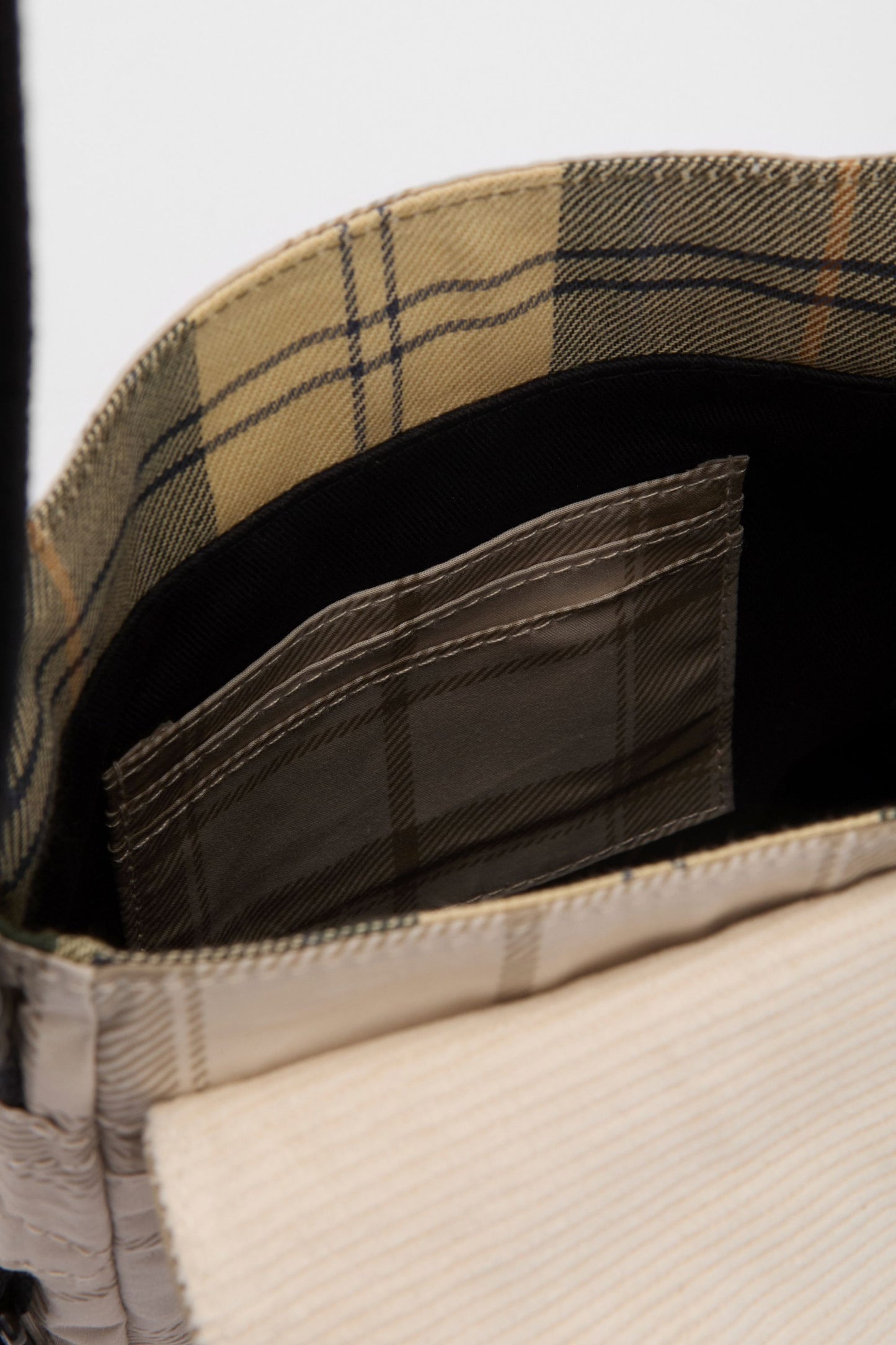 Transport Crossbody Bag Mist Tartan