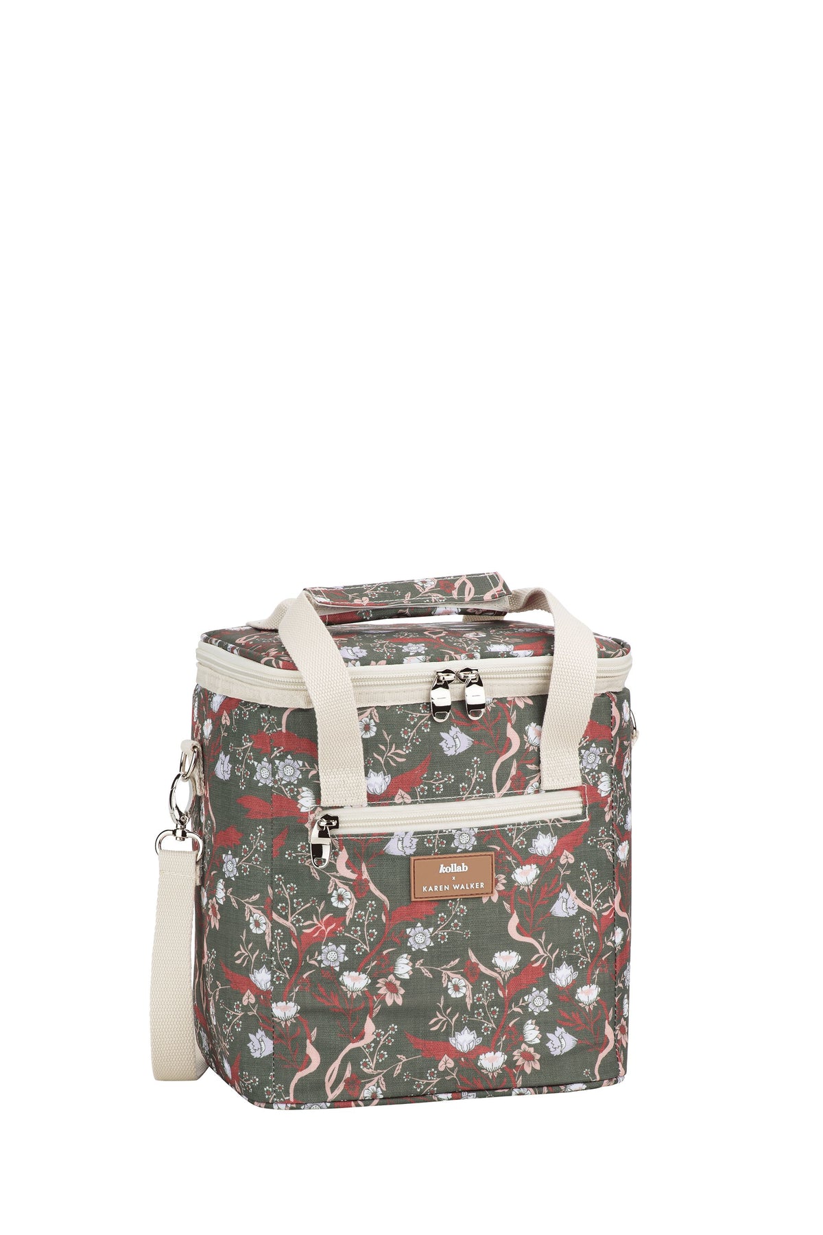 Mini Cooler Whimsy Floral Olive Multi