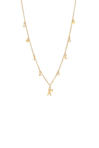 Runaway Mini Charm Necklace Gold
