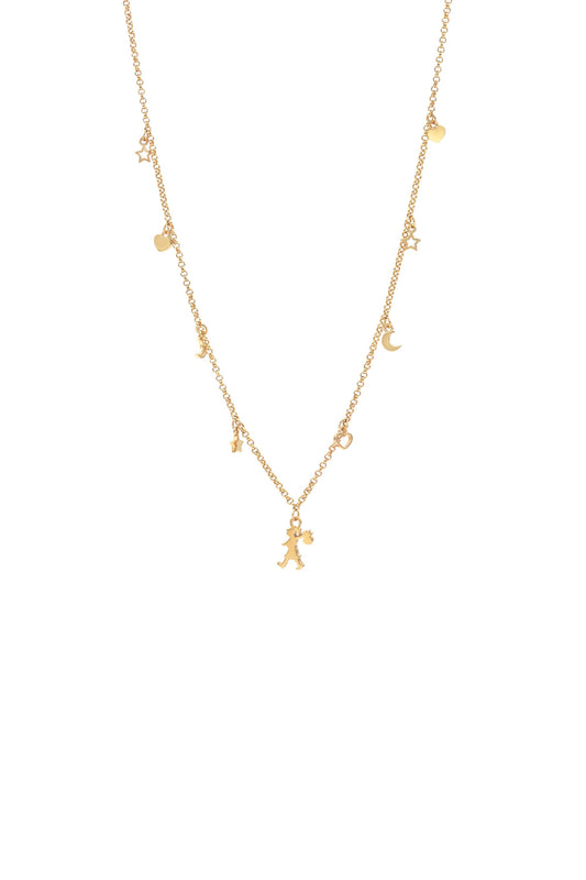 Runaway Mini Charm Necklace Gold
