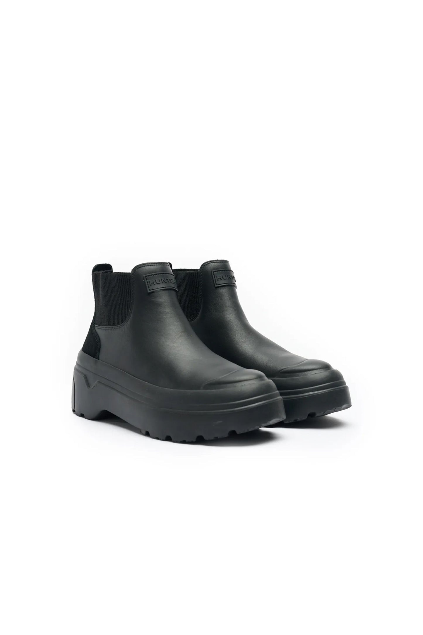 Refined Explorer Pull on Leather Boot Black