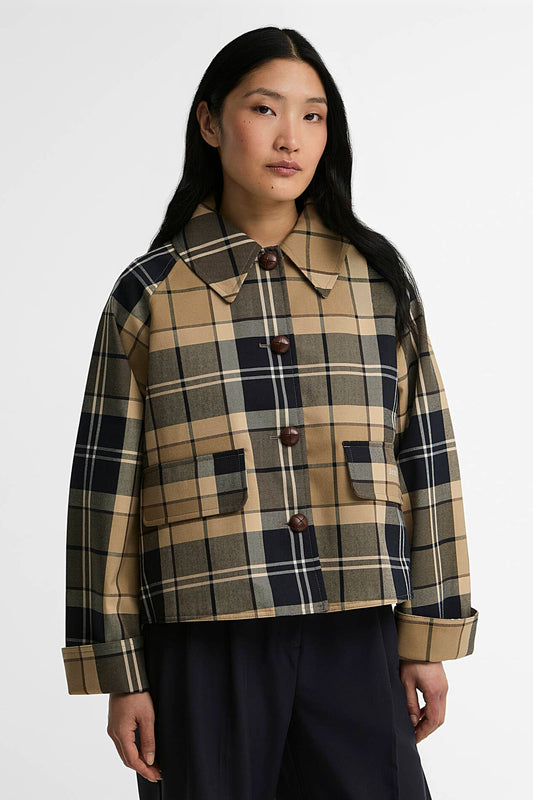 Delilah Checked Showerproof Jacket Birchwood Dress