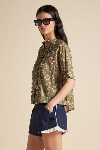 Colette Shirt Olive Multi
