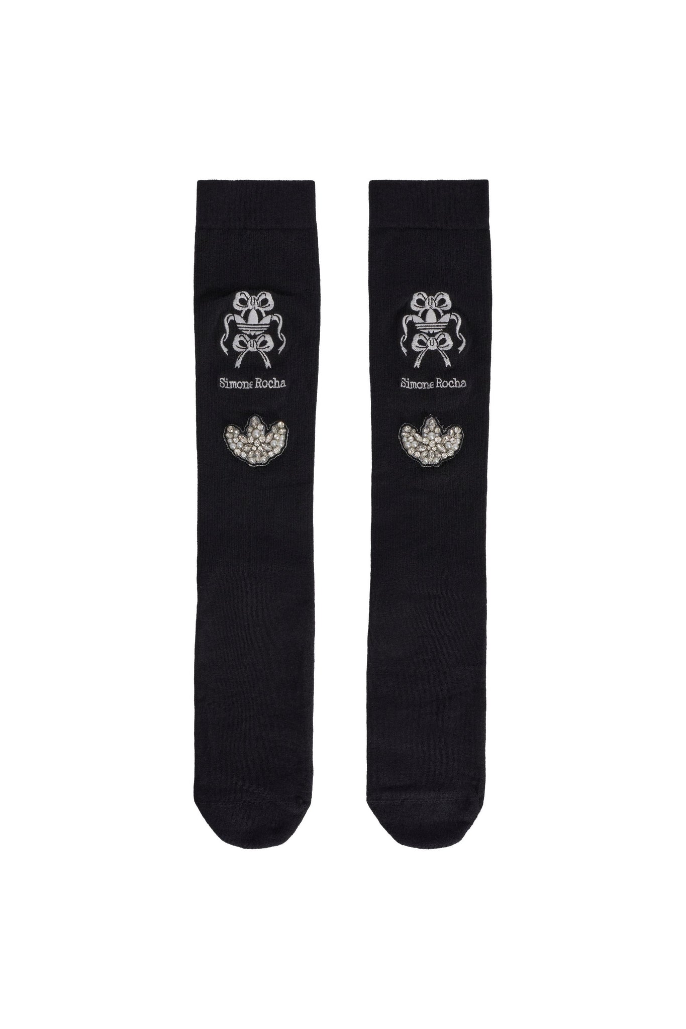Simone Rocha Knee High Socks Black