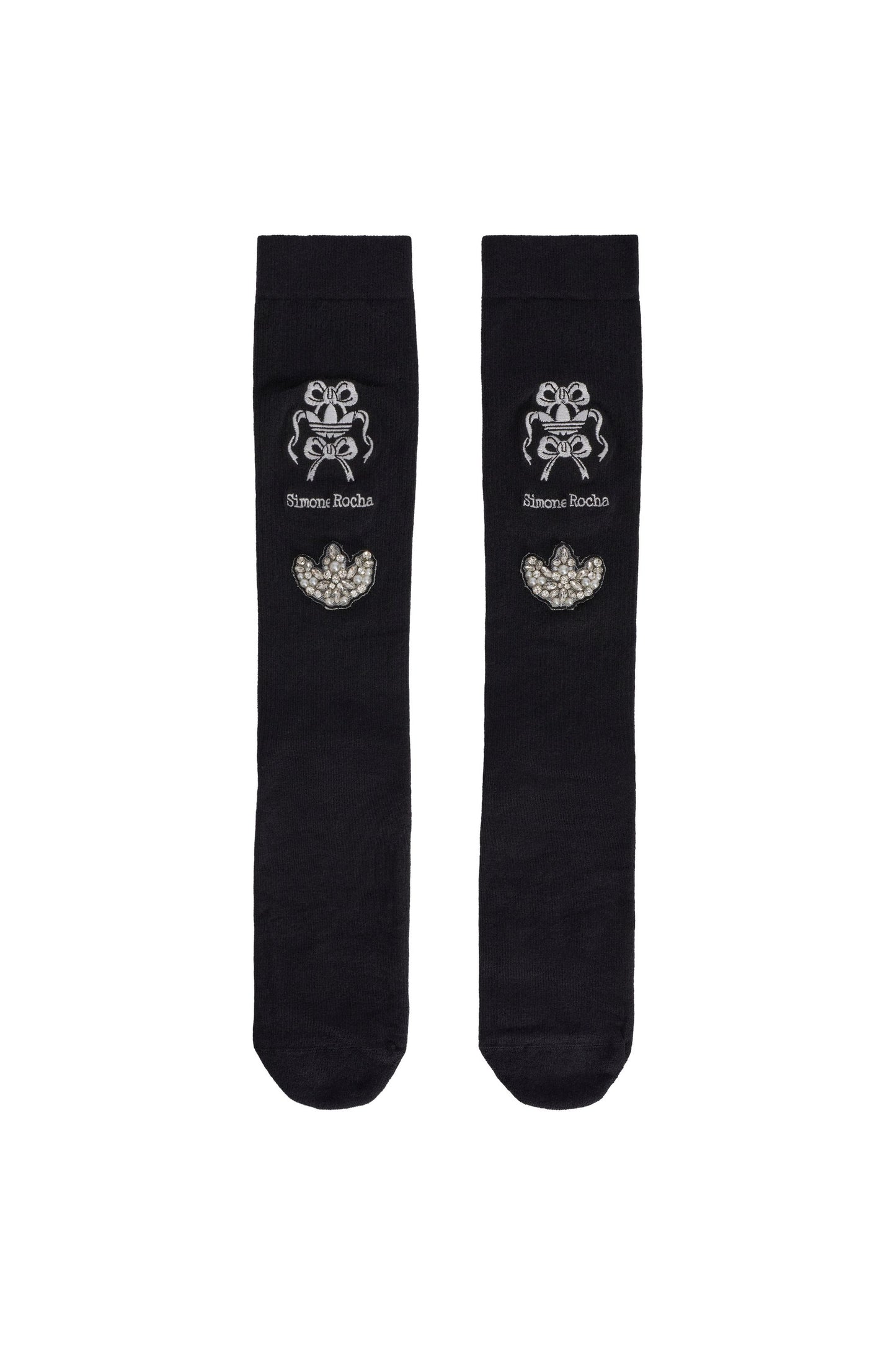 Simone Rocha Knee High Socks Black