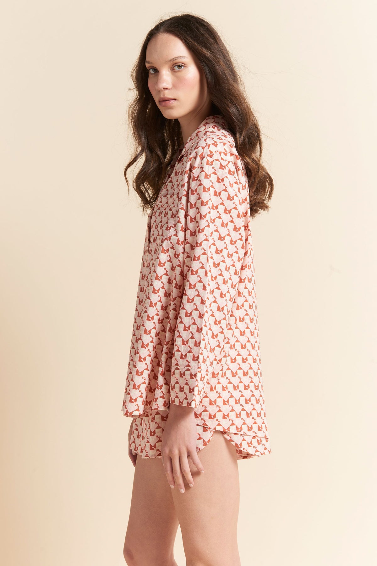 Monogram Tiles LS Boxer PJ Rose
