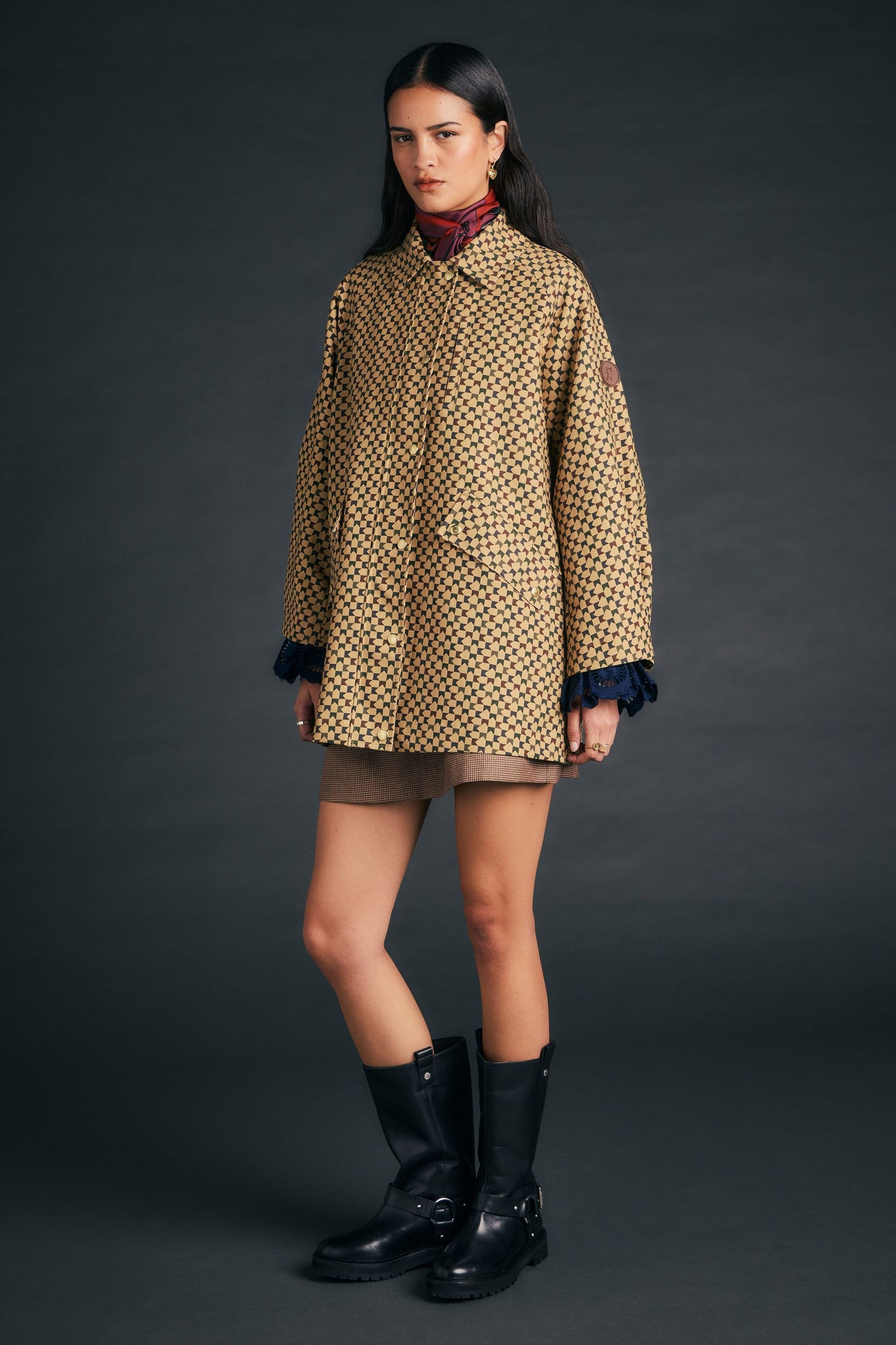 Tiller Jacket Tan Multi