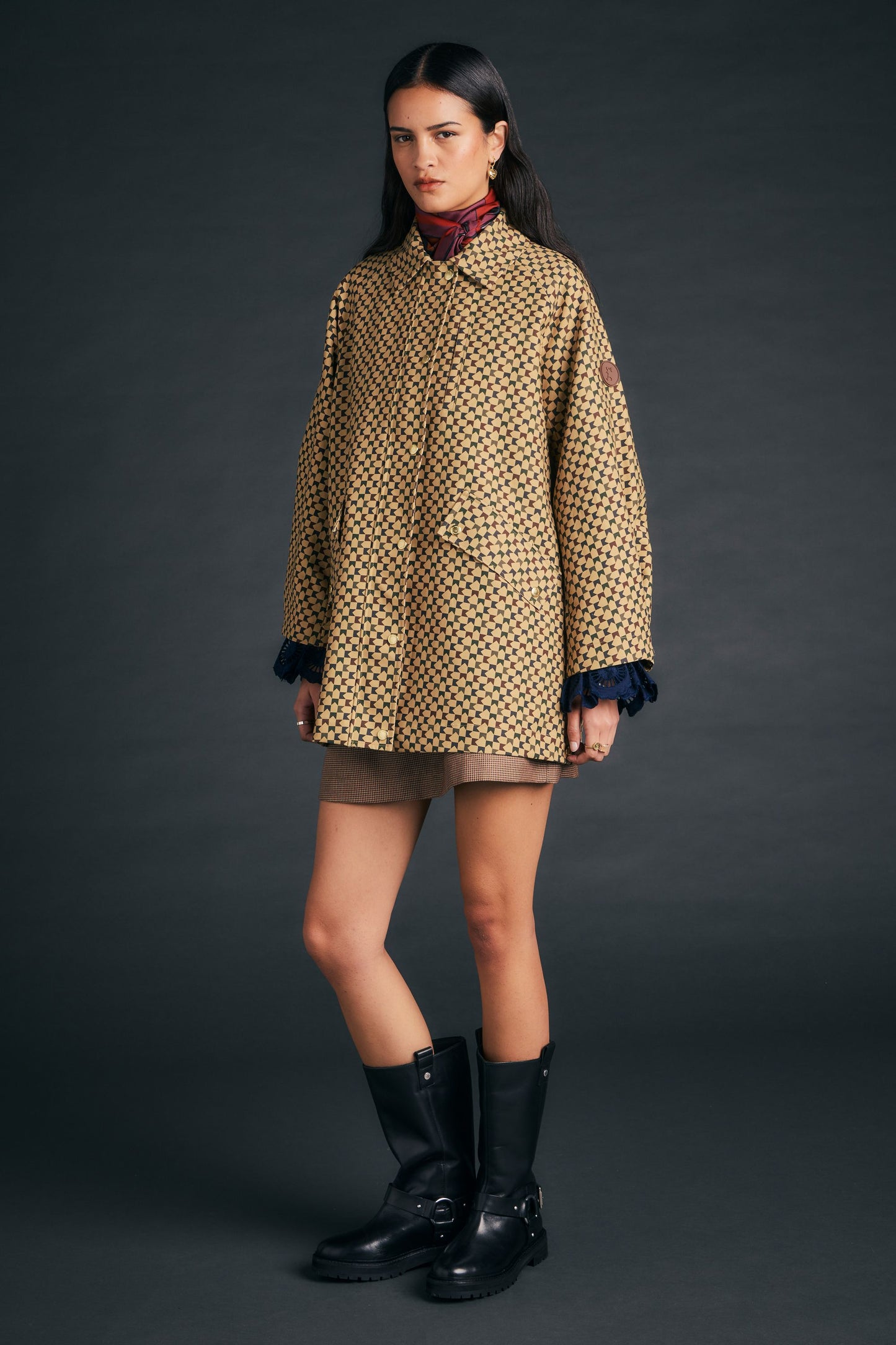 Tiller Jacket Tan Multi