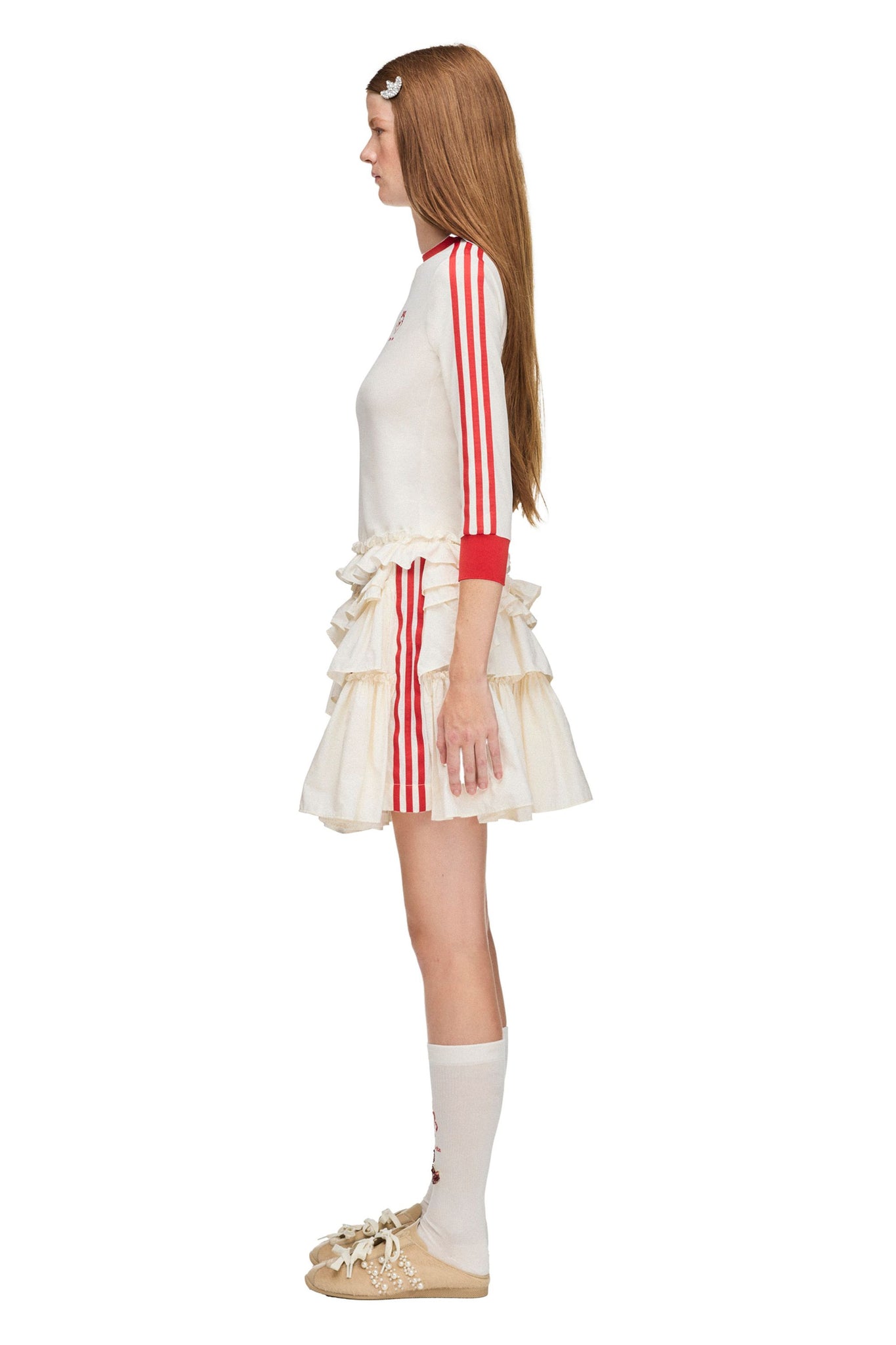 Simone Rocha Long-Sleeve Top Chalk White