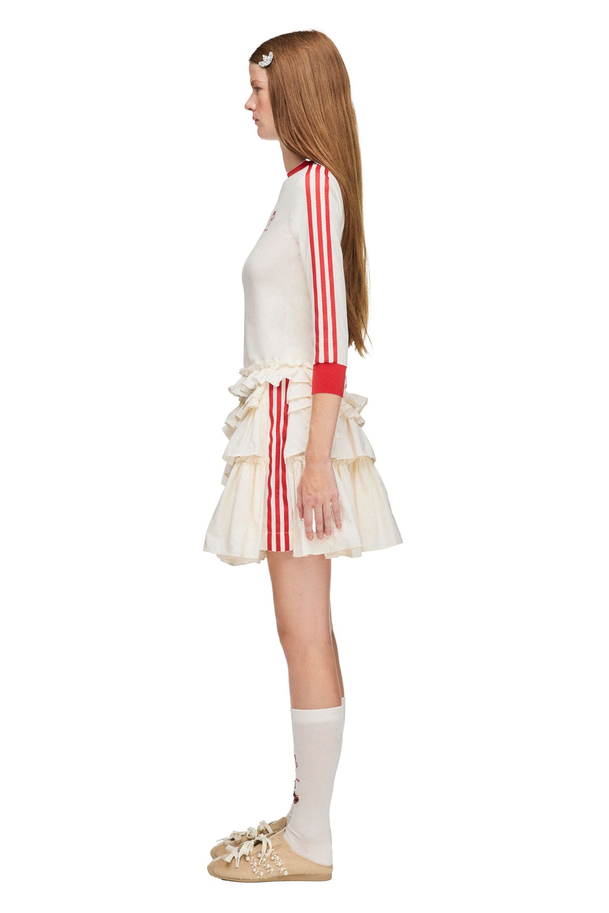 Simone Rocha Long-Sleeve Top Chalk White