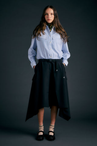 Drapey Tech Skirt Black