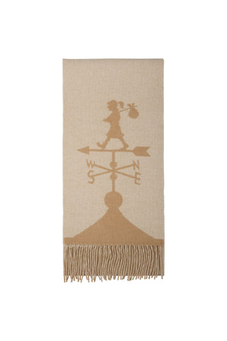 Weather Shop Jacquard Scarf Cream/Tan