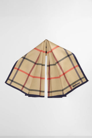 Mackworth Head/Neck Scarf Beige Tattersall