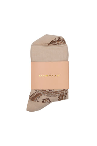 Carousel Socks 2 Pack Cream Multi