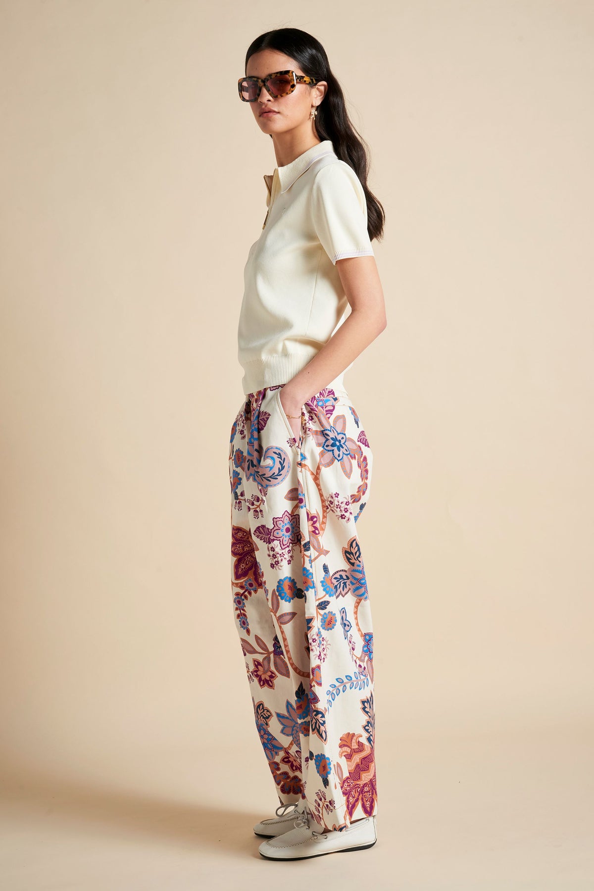 Avante Pants Cream Multi