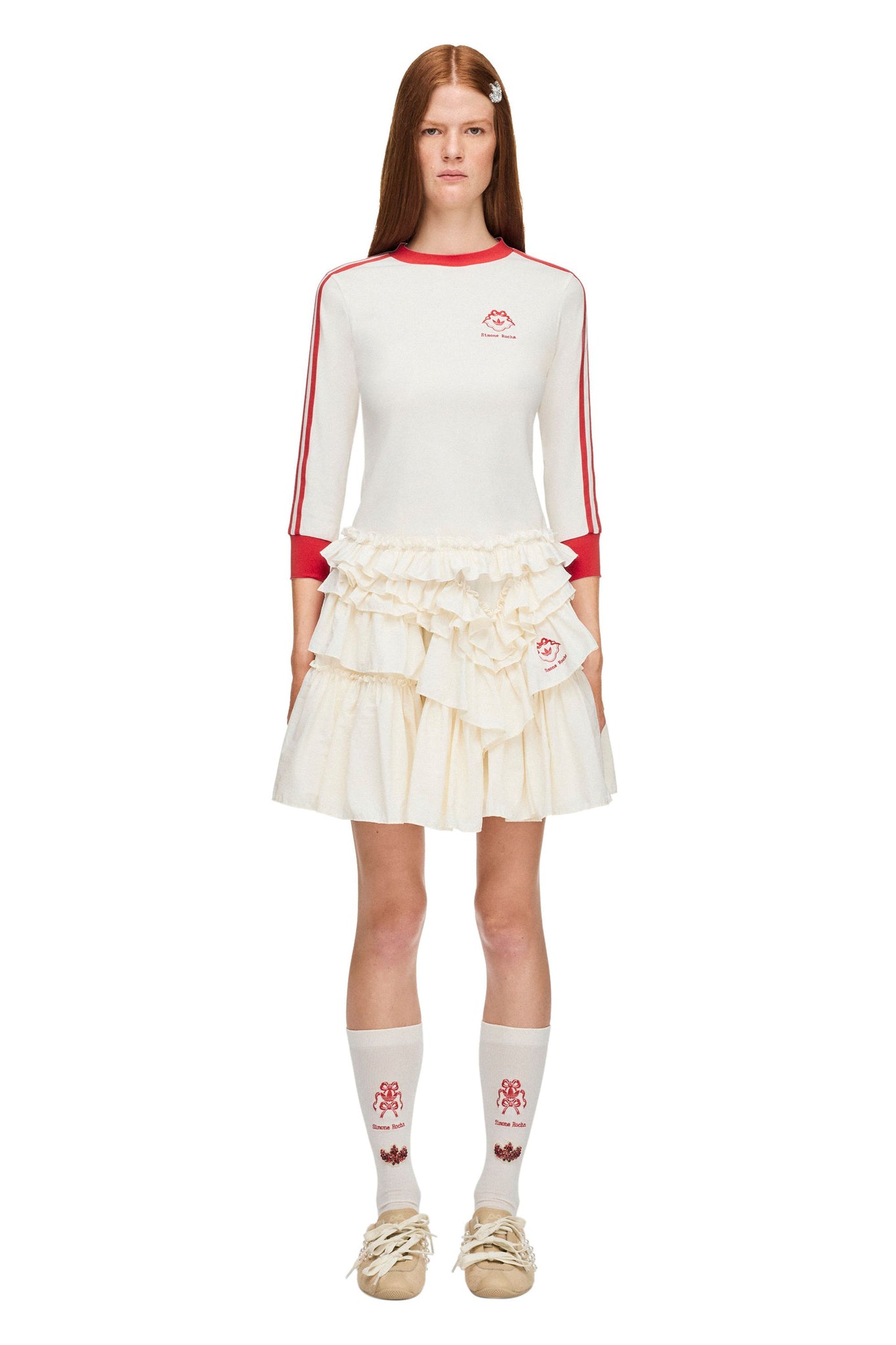 Simone Rocha Frill Skirt Chalk White