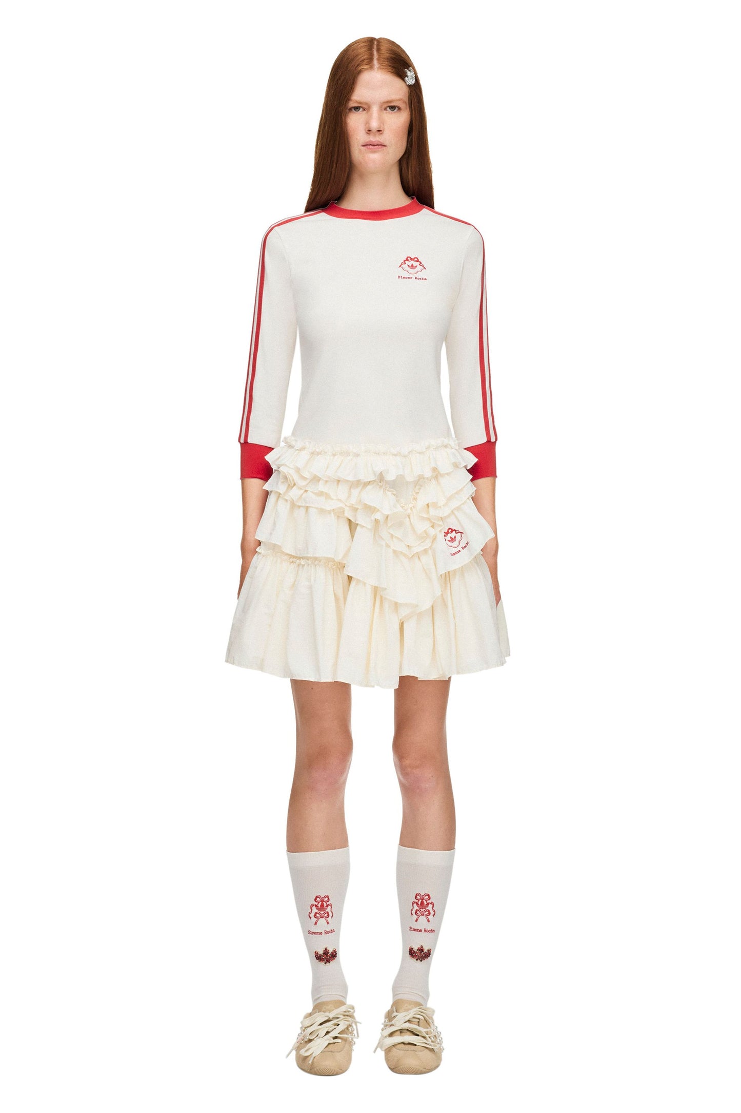 Simone Rocha Frill Skirt Chalk White