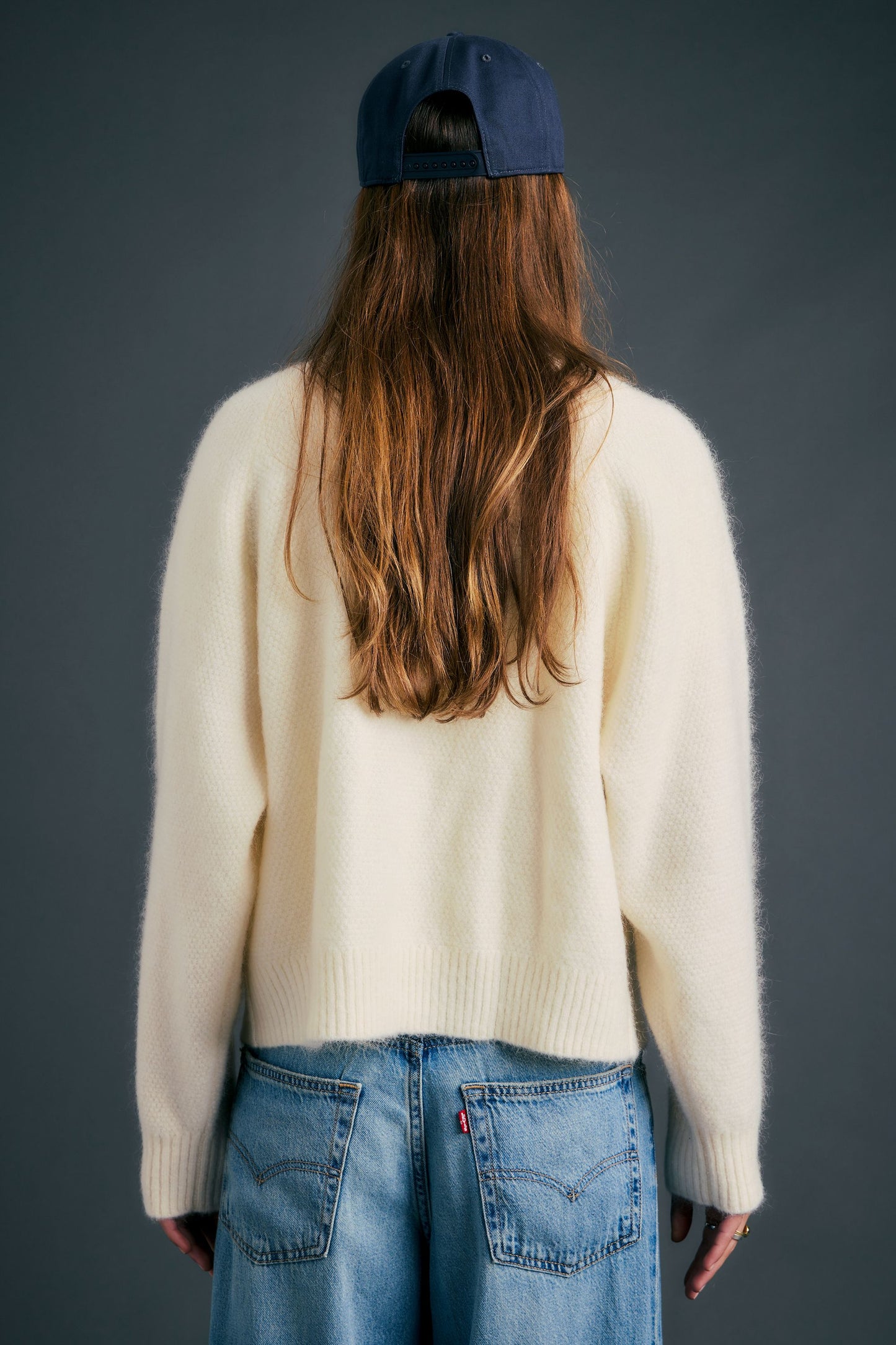 Nestle Knit Bomber Ivory
