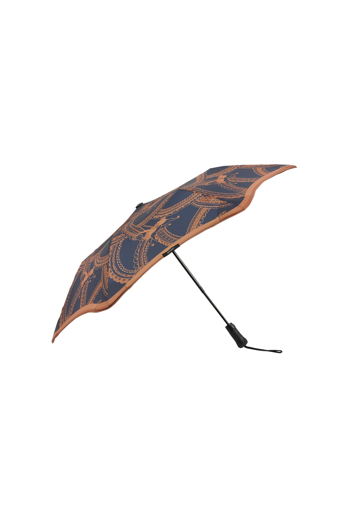 Metro Carousel Umbrella Navy/Chestnut