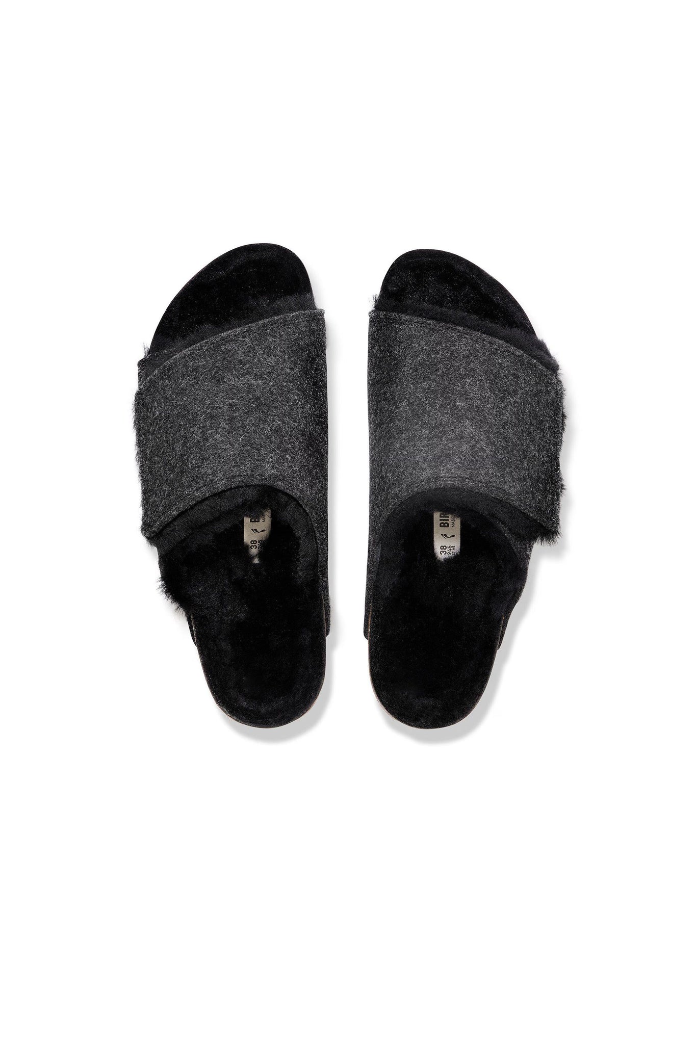 Solana Felt Shearling Regular Fit Anthracite