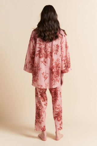 Romantic Floral LS Crop PJ Rose