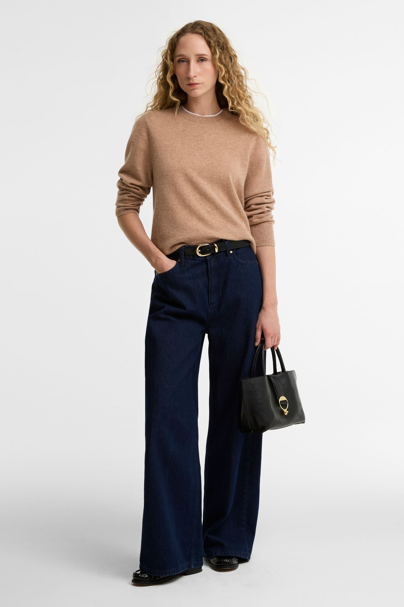 Penwood Cashmere Knitted Jumper Camel