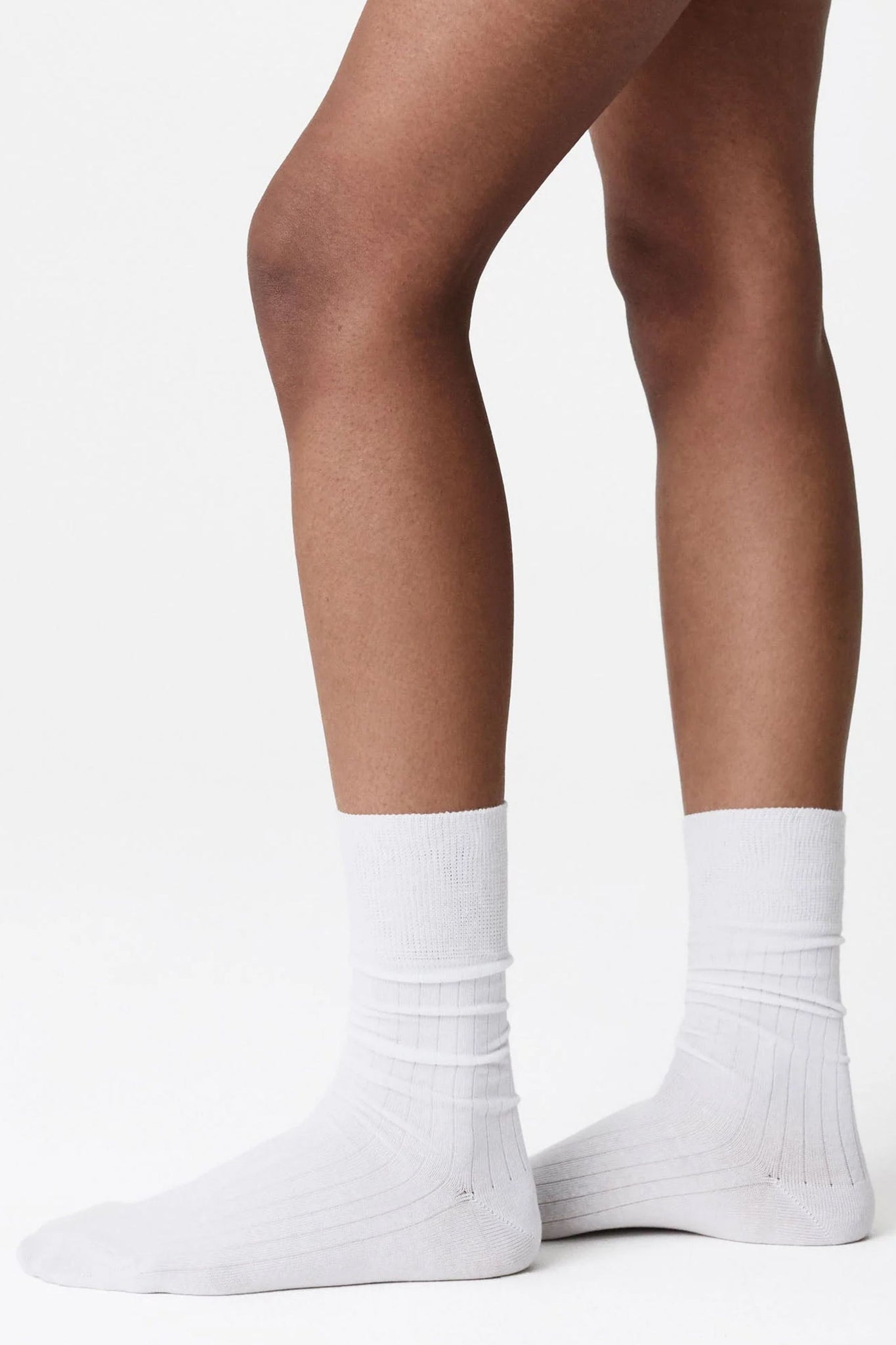2-Pack Edna Cotton Socks White