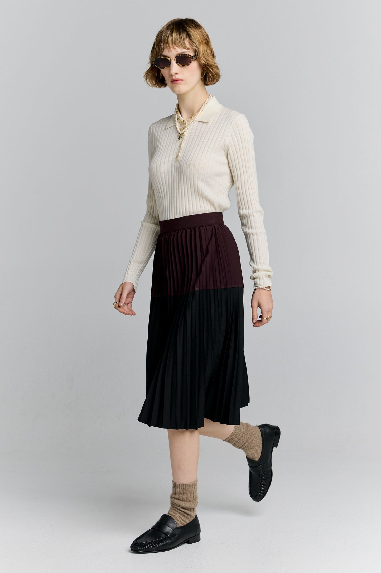 Tranquility Skirt Black/Plum