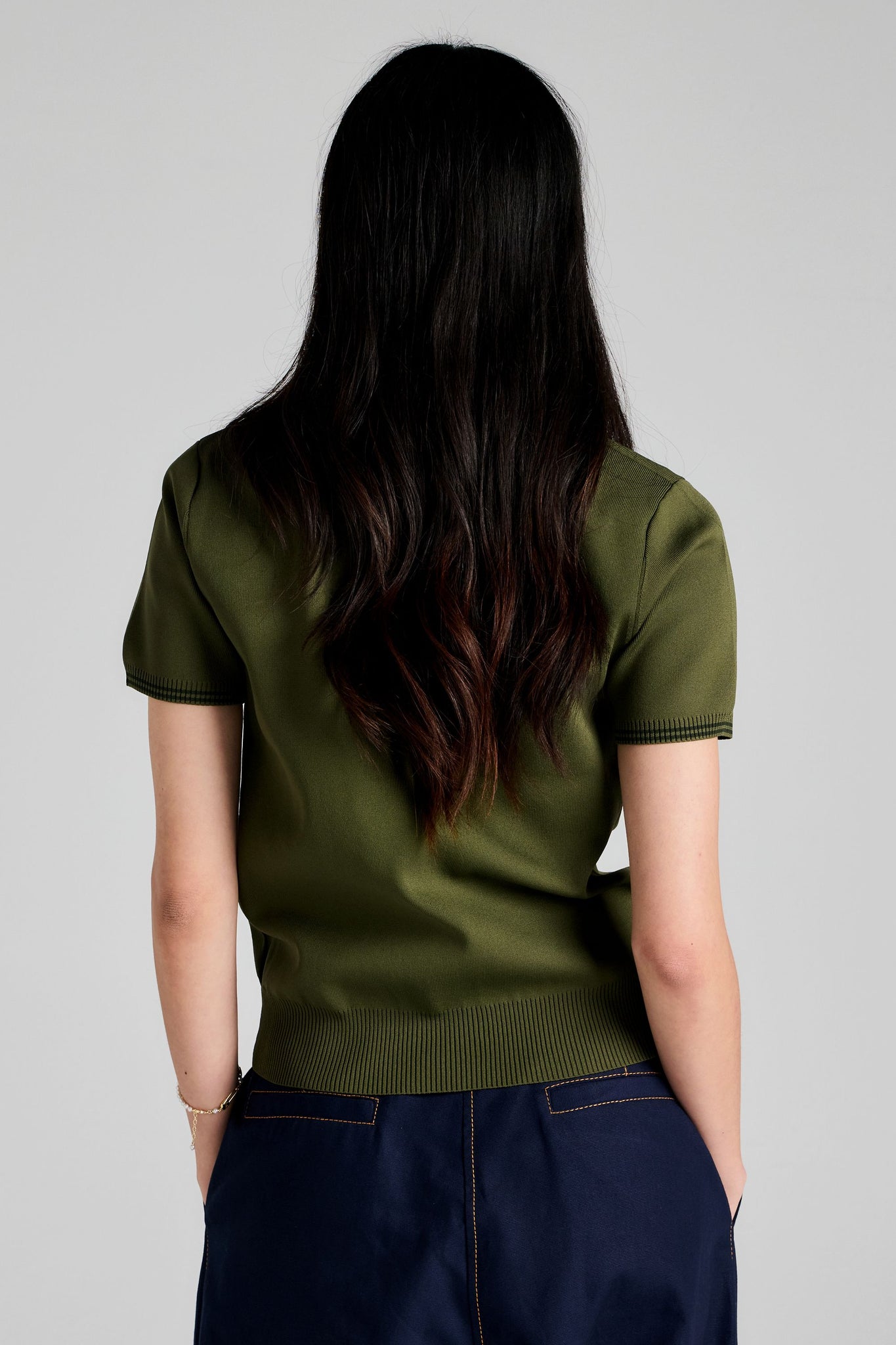 Runaway Knit Polo Green