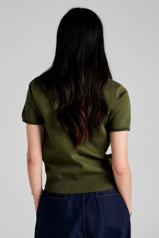 Runaway Knit Polo Green