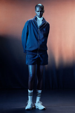 Wales Bonner Pinstripe Track Jacket Night Navy