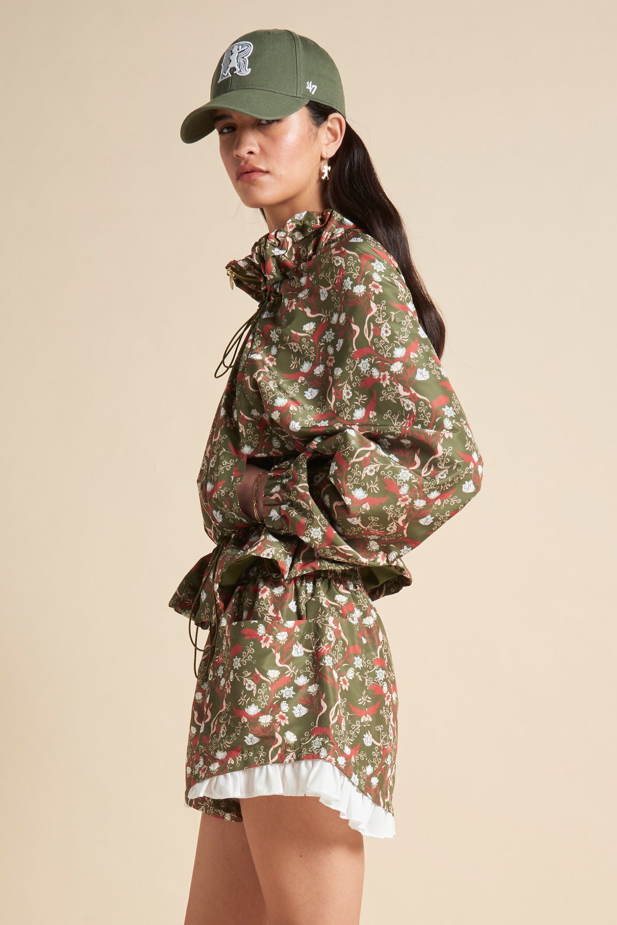 Devant Jacket Olive Multi