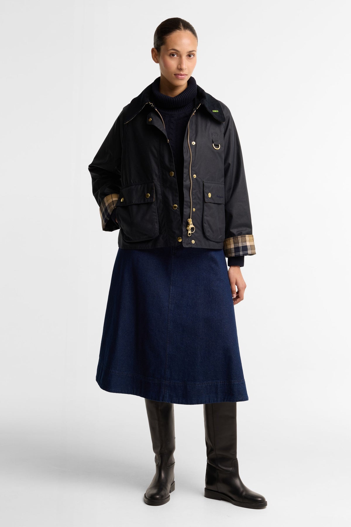 Icons Modern Spey Wax Jacket Navy/Birchwood