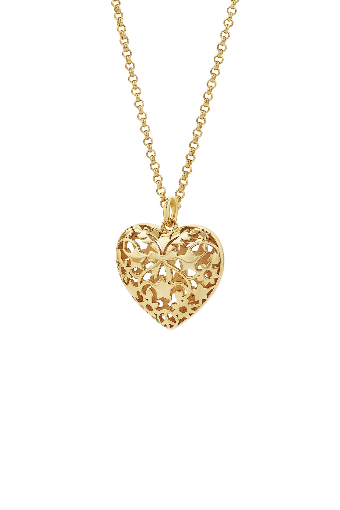 Heart Thrills Necklace Gold Plated