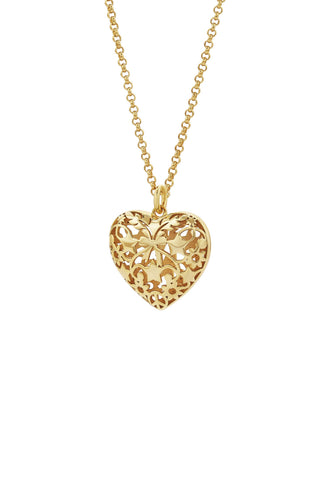 Heart Thrills Necklace Gold Plated