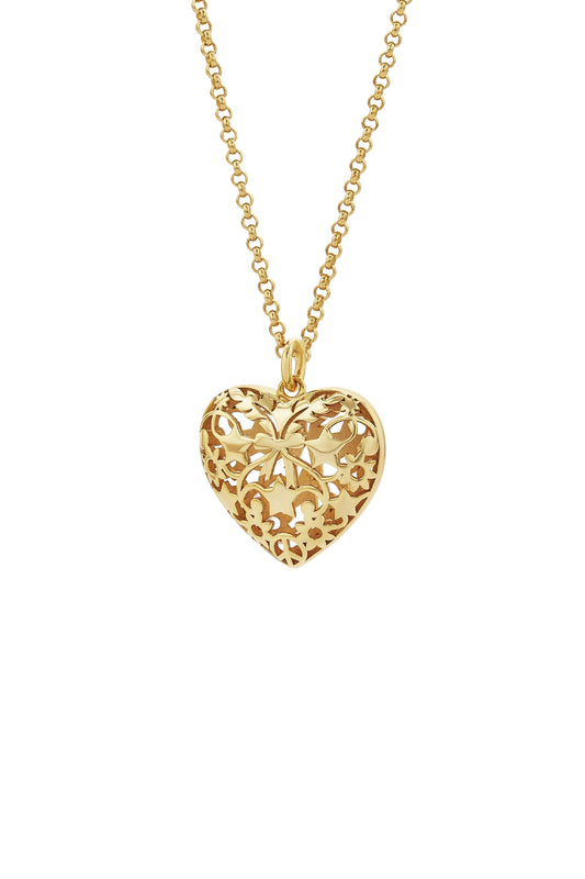 Heart Thrills Necklace Gold Plated