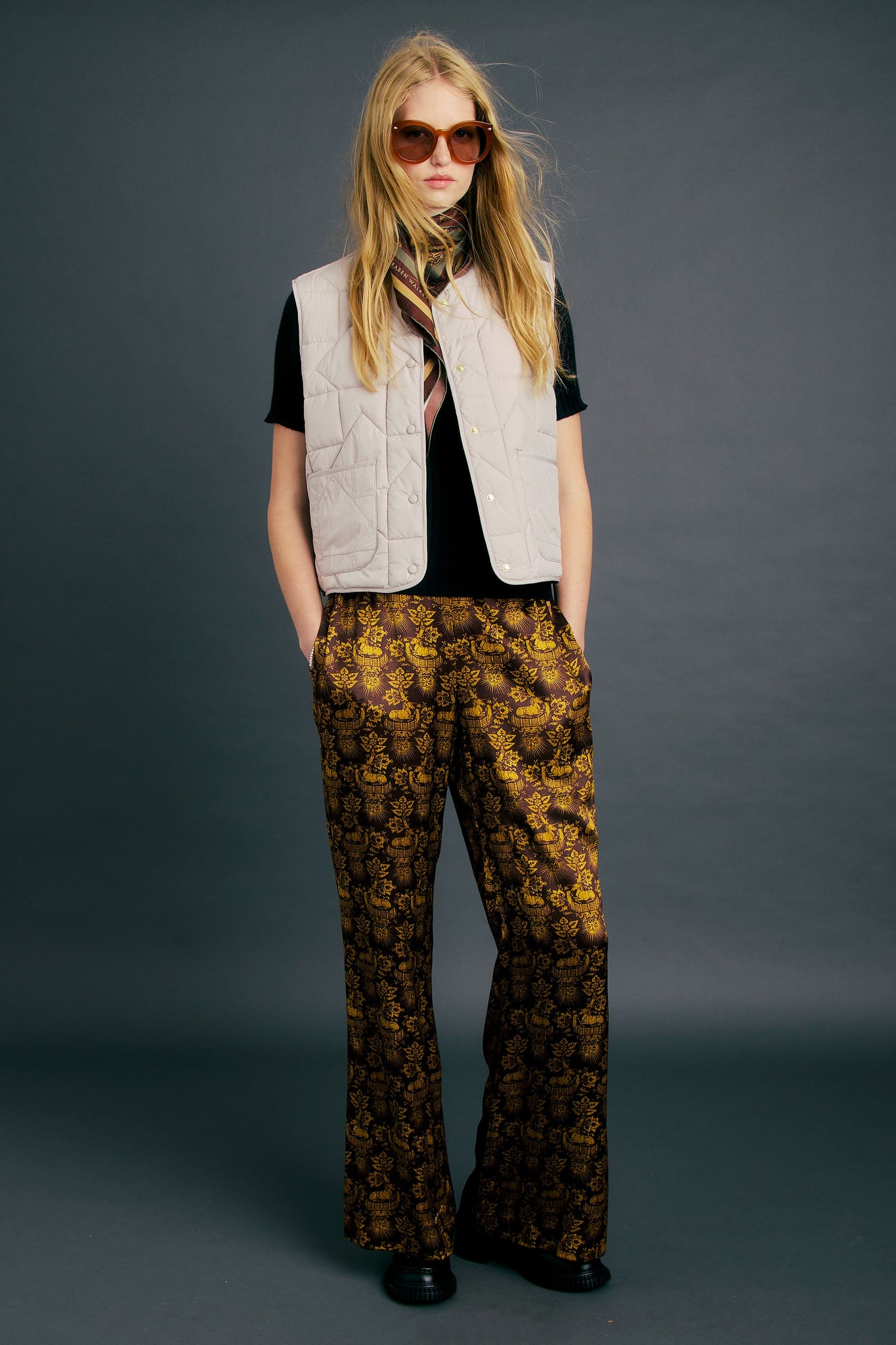 Quilted Drift Vest Ecru