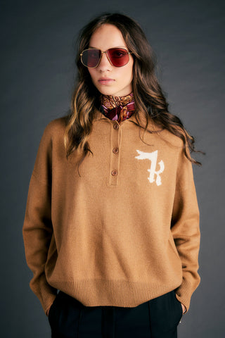 K Flag Polo Tan