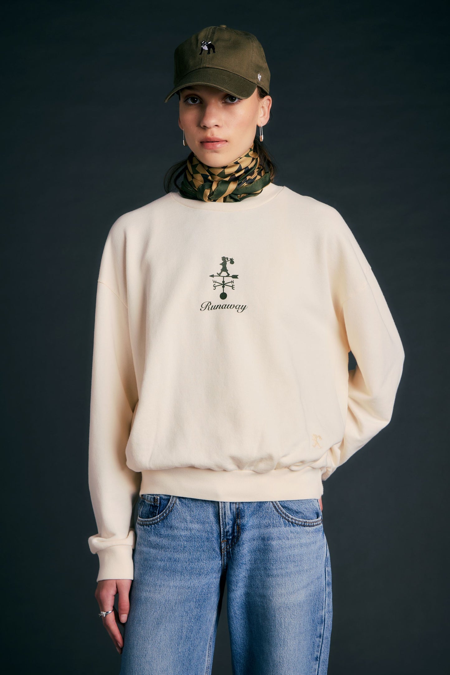Runaway Weather Shop Sweatshirt Ecru