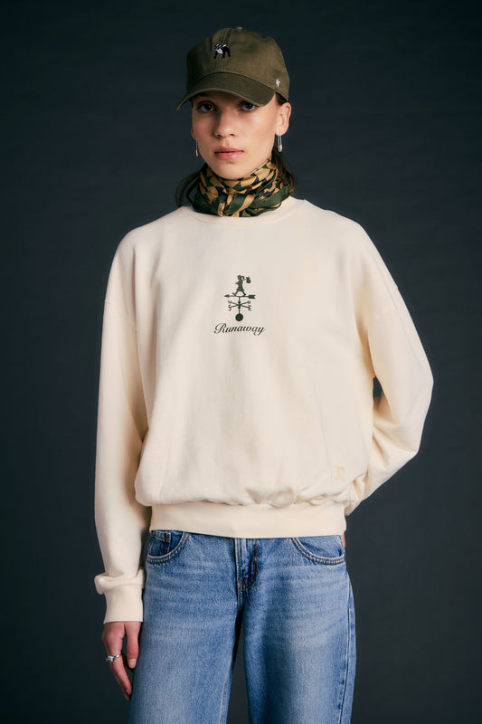 Runaway Weather Shop Sweatshirt Ecru