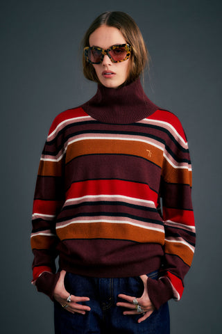 Margot Sweater Poppy Stripe